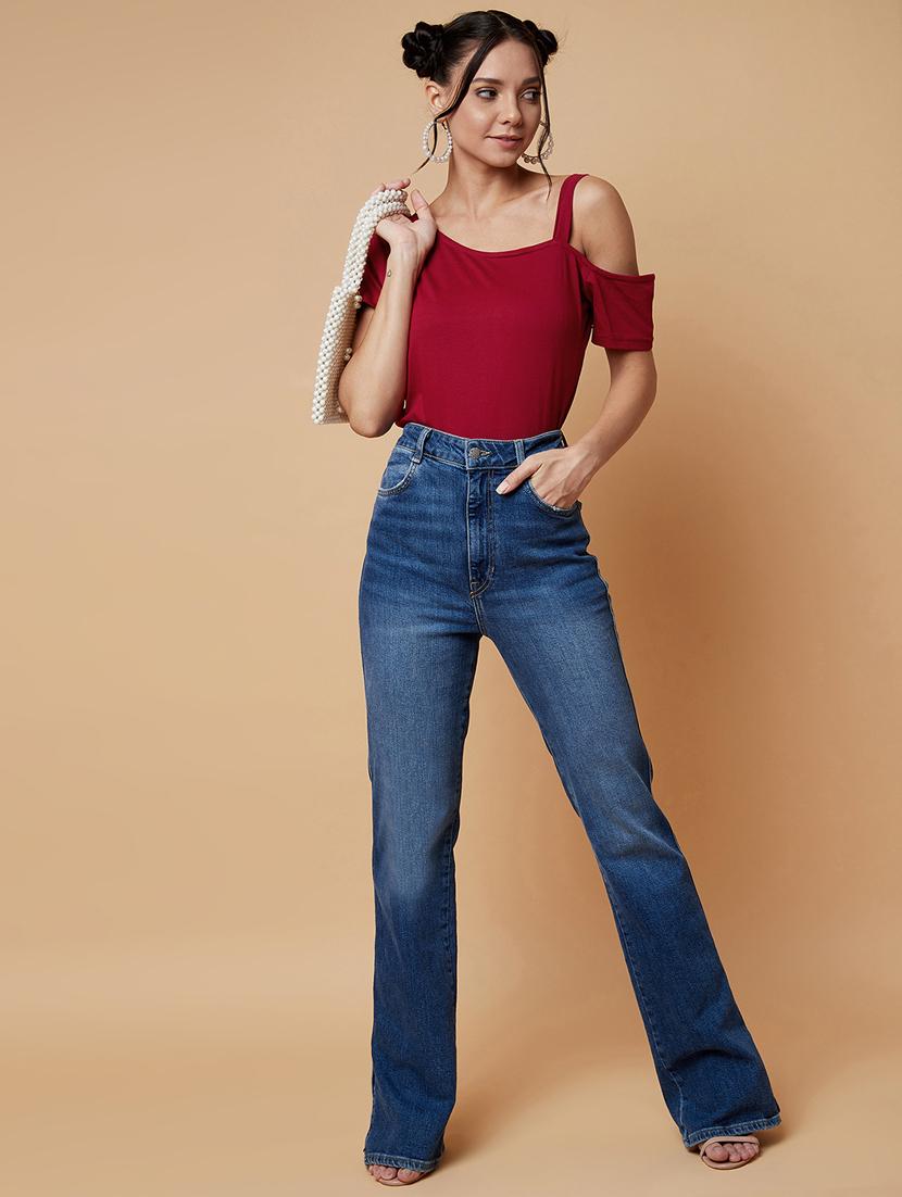 one shoulder strapped crop - 17368233 - Zoom Image - 4