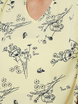 choker neck floral top - 17368236 - Standard Image - 4