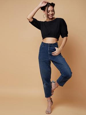 back knotted crop top - 17368241 - Standard Image - 4