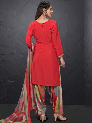 printed unstitched suit - 17368249 - Standard Image - 2