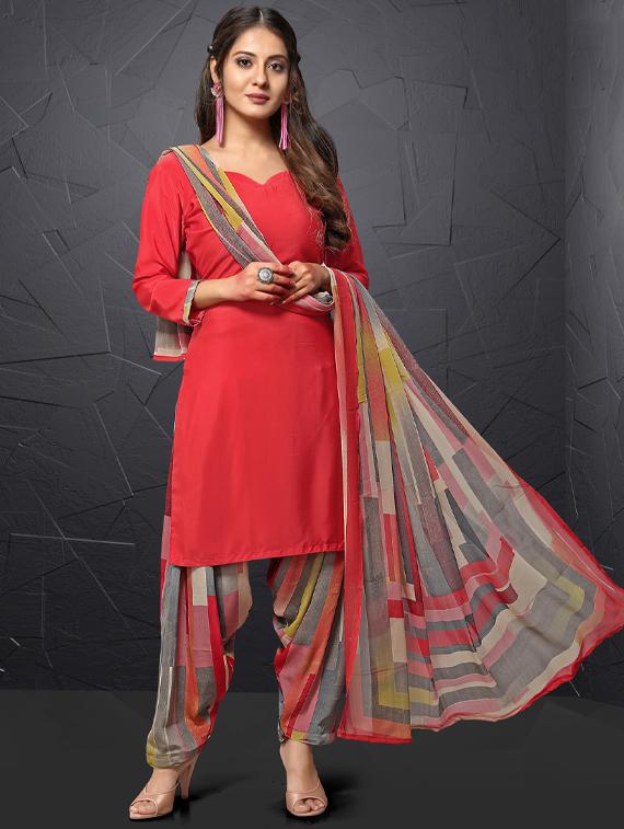 printed unstitched suit - 17368249 - Zoom Image - 1
