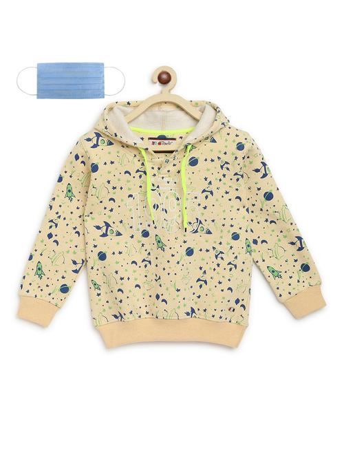 yellow fleece sweatshirt - 17368968 - Standard Image - 1