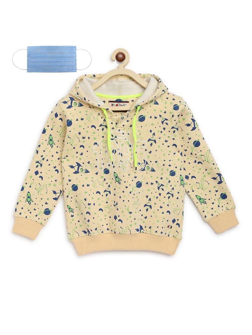 yellow fleece sweatshirt - 17368968 - Zoom Image - 1