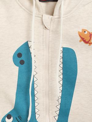 beige fleece sweatshirt - 17368976 - Standard Image - 3