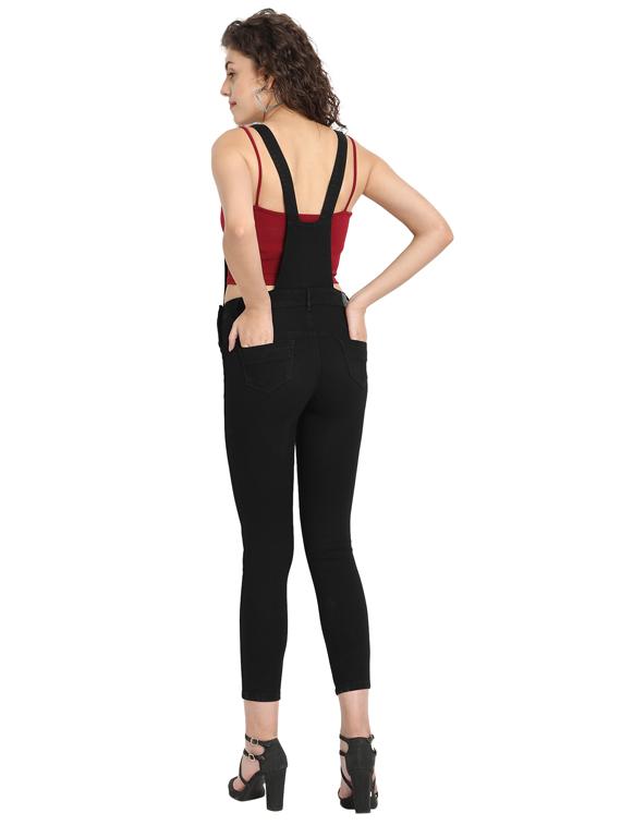 square neck denim dungaree - 17369244 - Zoom Image - 3