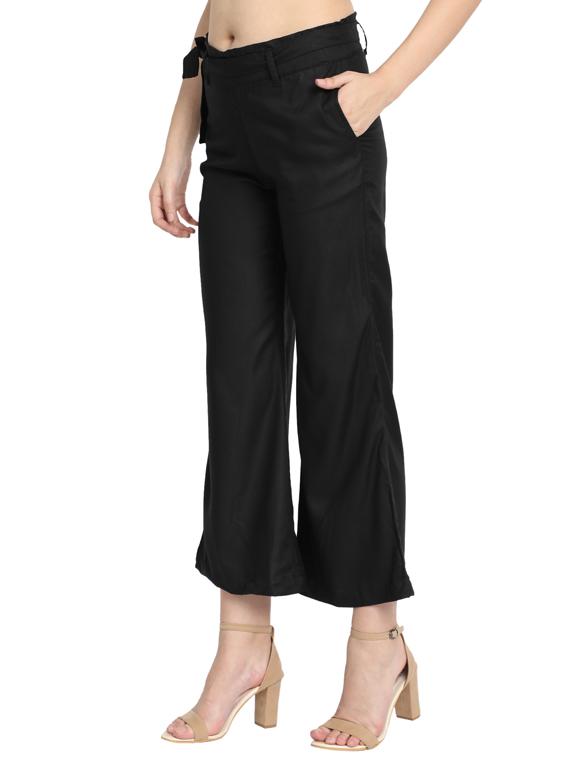 tie front solid palazzo - 17369256 - Zoom Image - 2