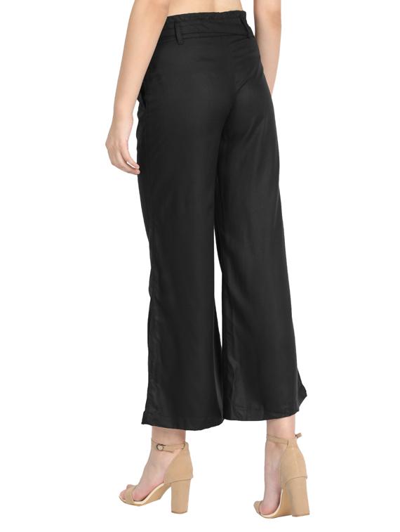 tie front solid palazzo - 17369256 - Zoom Image - 3