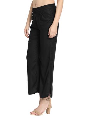 tie front solid palazzo - 17369260 - Standard Image - 2