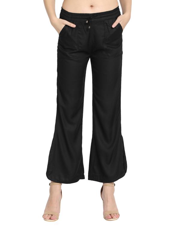 tie front solid palazzo - 17369260 - Zoom Image - 1