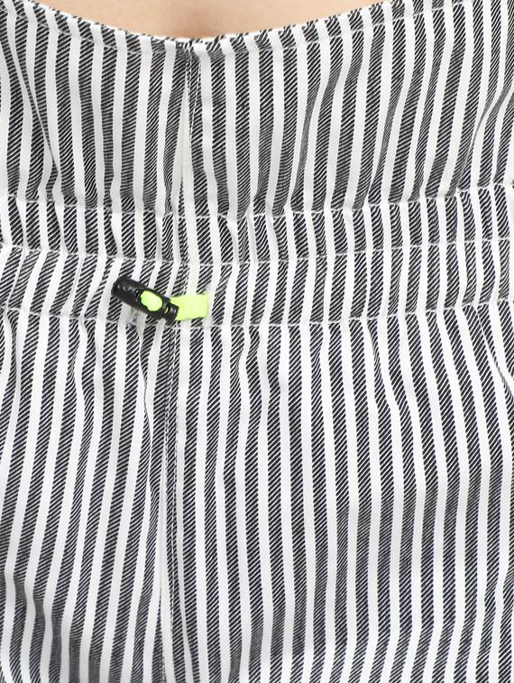 high rise striped shorts - 17369261 - Zoom Image - 5