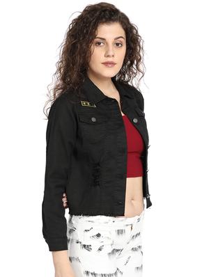 black denim jacket - 17369269 - Standard Image - 2
