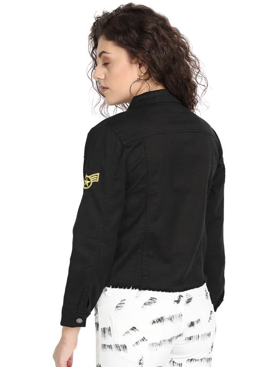 black denim jacket - 17369269 - Zoom Image - 3