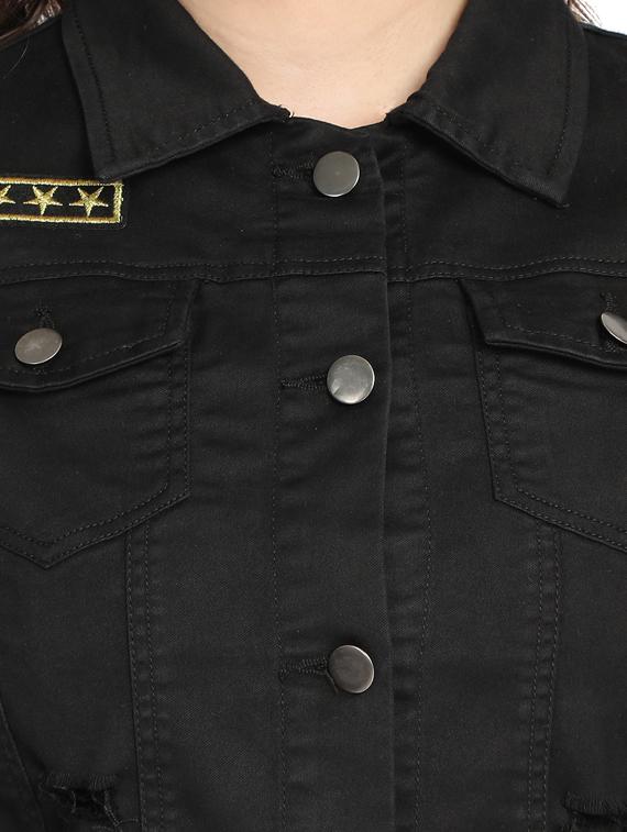 black denim jacket - 17369269 - Zoom Image - 5