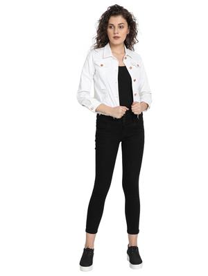 white denim jacket - 17369270 - Standard Image - 4