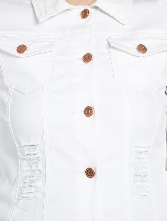 white denim jacket - 17369270 - Zoom Image - 5
