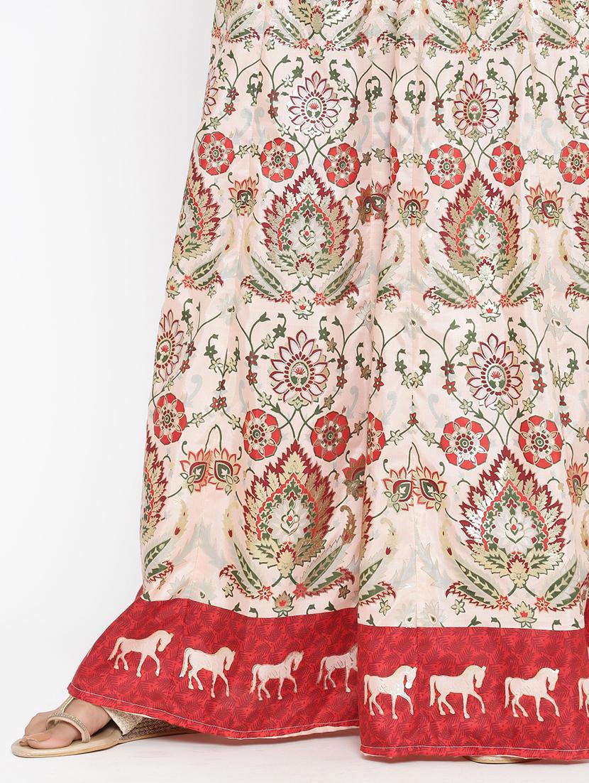 floral print flared lehenga - 17369327 - Zoom Image - 5
