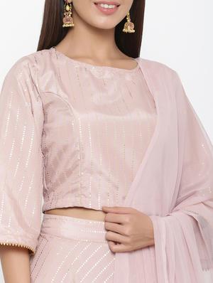 embellishment flared lehenga - 17369337 - Standard Image - 6