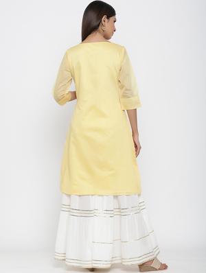 embroidered straight kurta - 17369344 - Standard Image - 4