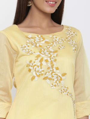 embroidered straight kurta - 17369344 - Standard Image - 5