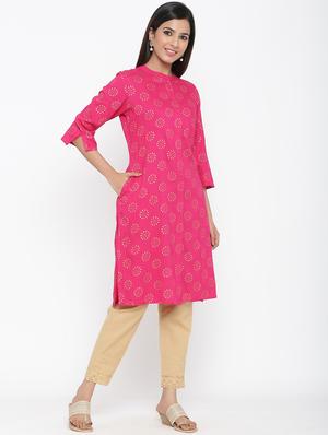 floral a-line kurta - 17369346 - Standard Image - 2