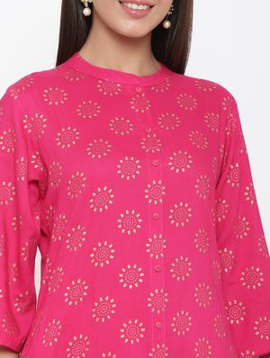 floral a-line kurta - 17369346 - Standard Image - 5