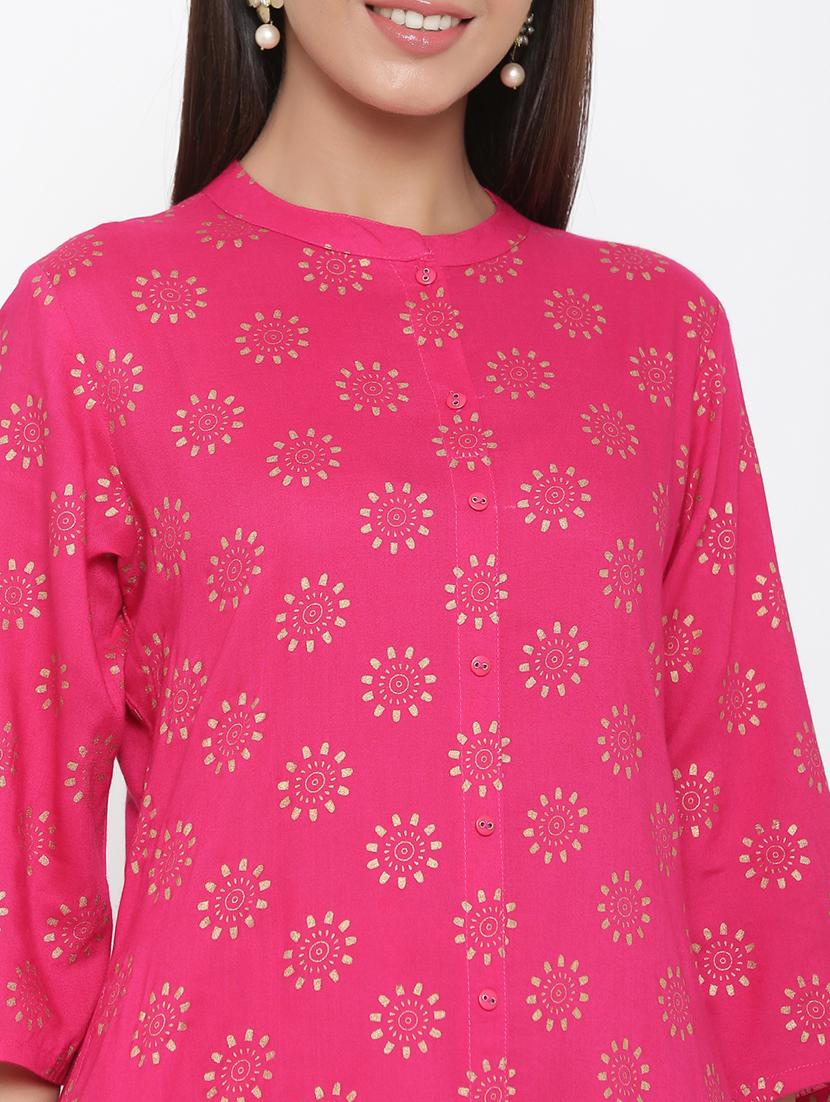 floral a-line kurta - 17369346 - Zoom Image - 5