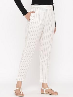 high rise striped trouser - 17369368 - Standard Image - 2