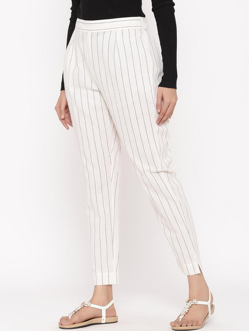 high rise striped trouser - 17369368 - Zoom Image - 4