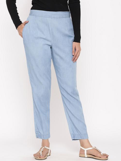 mid rise straight trouser - 17369372 - Standard Image - 1