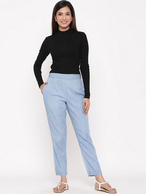 mid rise straight trouser - 17369372 - Standard Image - 5