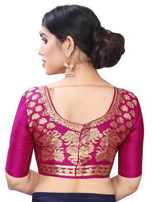 solid plain saree with blouse - 17369504 - Standard Image - 4