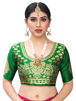 solid plain saree with blouse - 17369509 - Standard Image - 3
