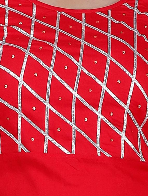 solid kurta palazzo set - 17369975 - Zoom Image - 4