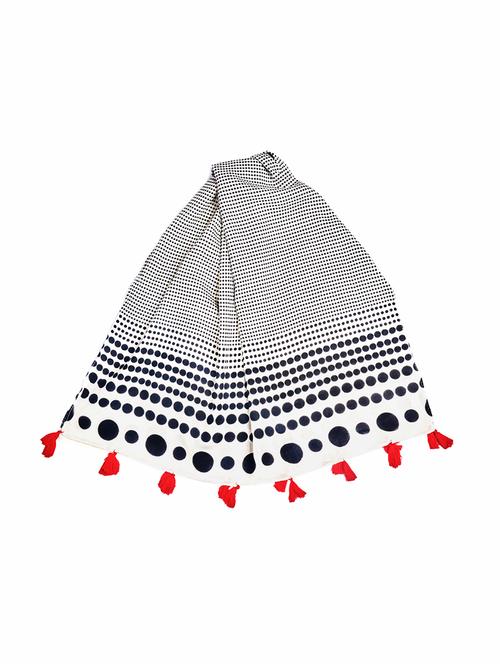 white viscose scarf - 17370009 - Standard Image - 1