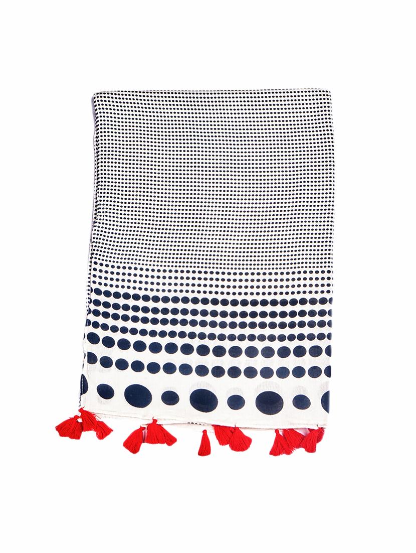 white viscose scarf - 17370009 - Zoom Image - 2