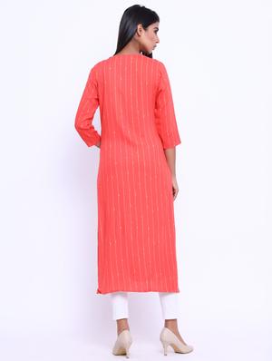 embellished straight kurta - 17370078 - Standard Image - 3