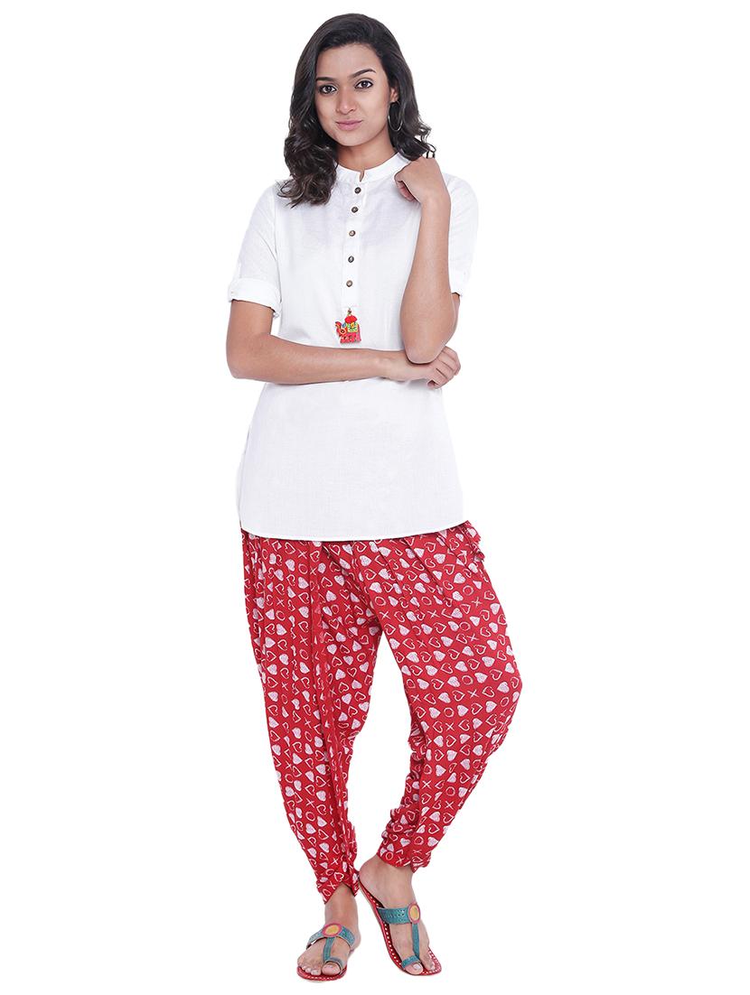solid straight kurti - 17370102 - Zoom Image - 1