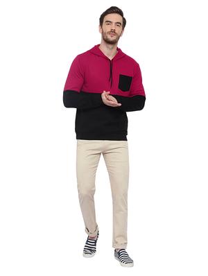 multi color block cut & sew sweatshirt - 17370149 - Standard Image - 4
