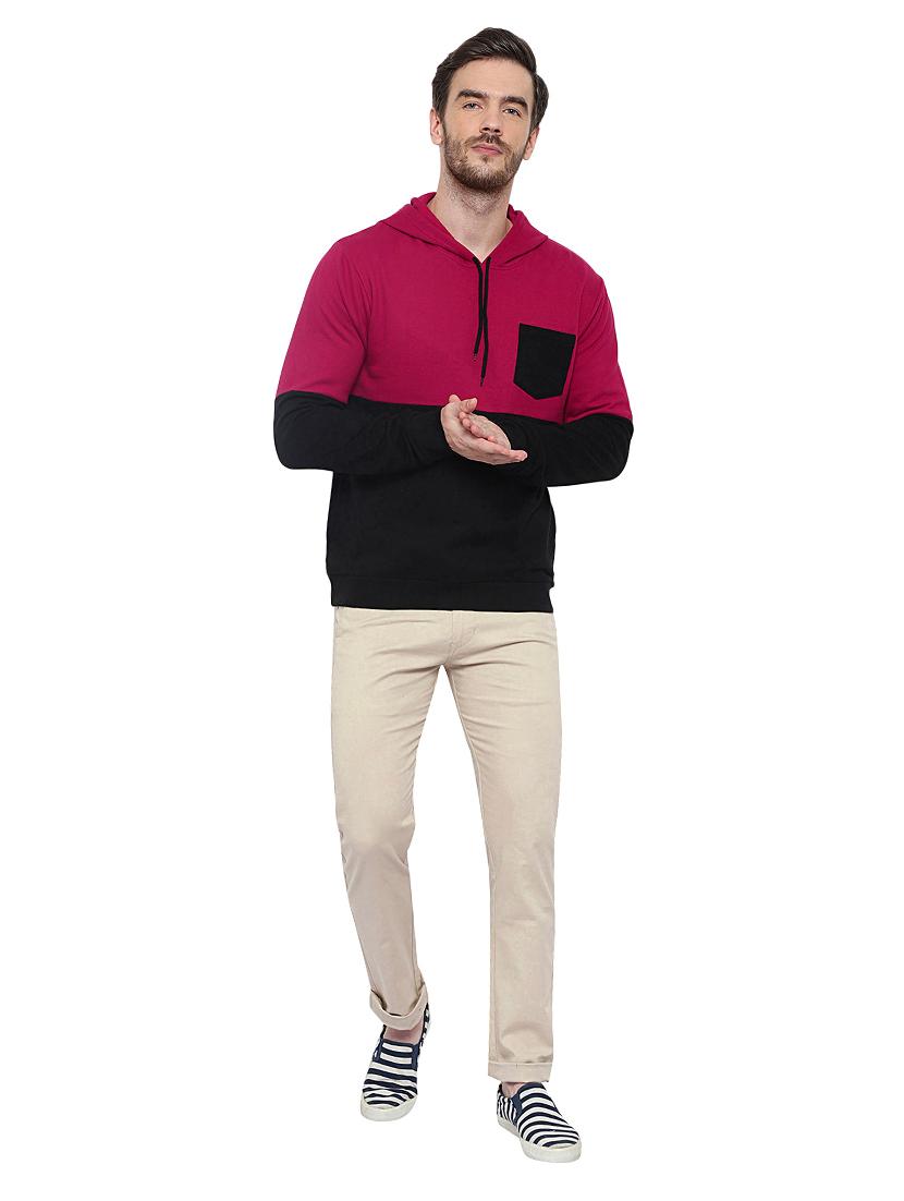 multi color block cut & sew sweatshirt - 17370149 - Zoom Image - 4