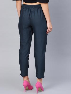mid rise pleated trouser - 17370331 - Standard Image - 3