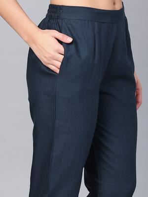 mid rise pleated trouser - 17370331 - Standard Image - 4