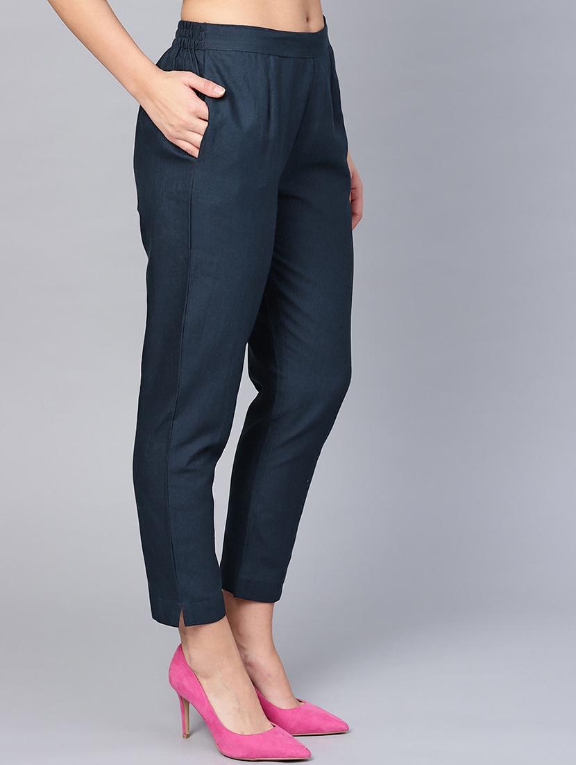 mid rise pleated trouser - 17370331 - Zoom Image - 2