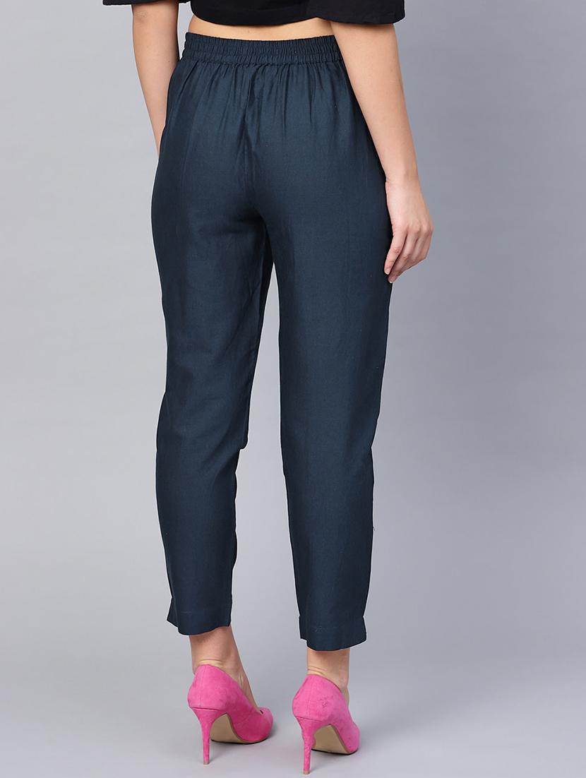 mid rise pleated trouser - 17370331 - Zoom Image - 3