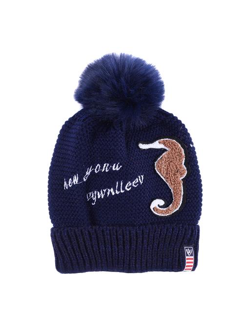 navy blue wool cap - 17370503 - Standard Image - 1