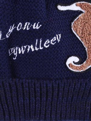 navy blue wool cap - 17370503 - Standard Image - 3