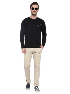 black solid pocket t-shirt - 17371189 - Standard Image - 5