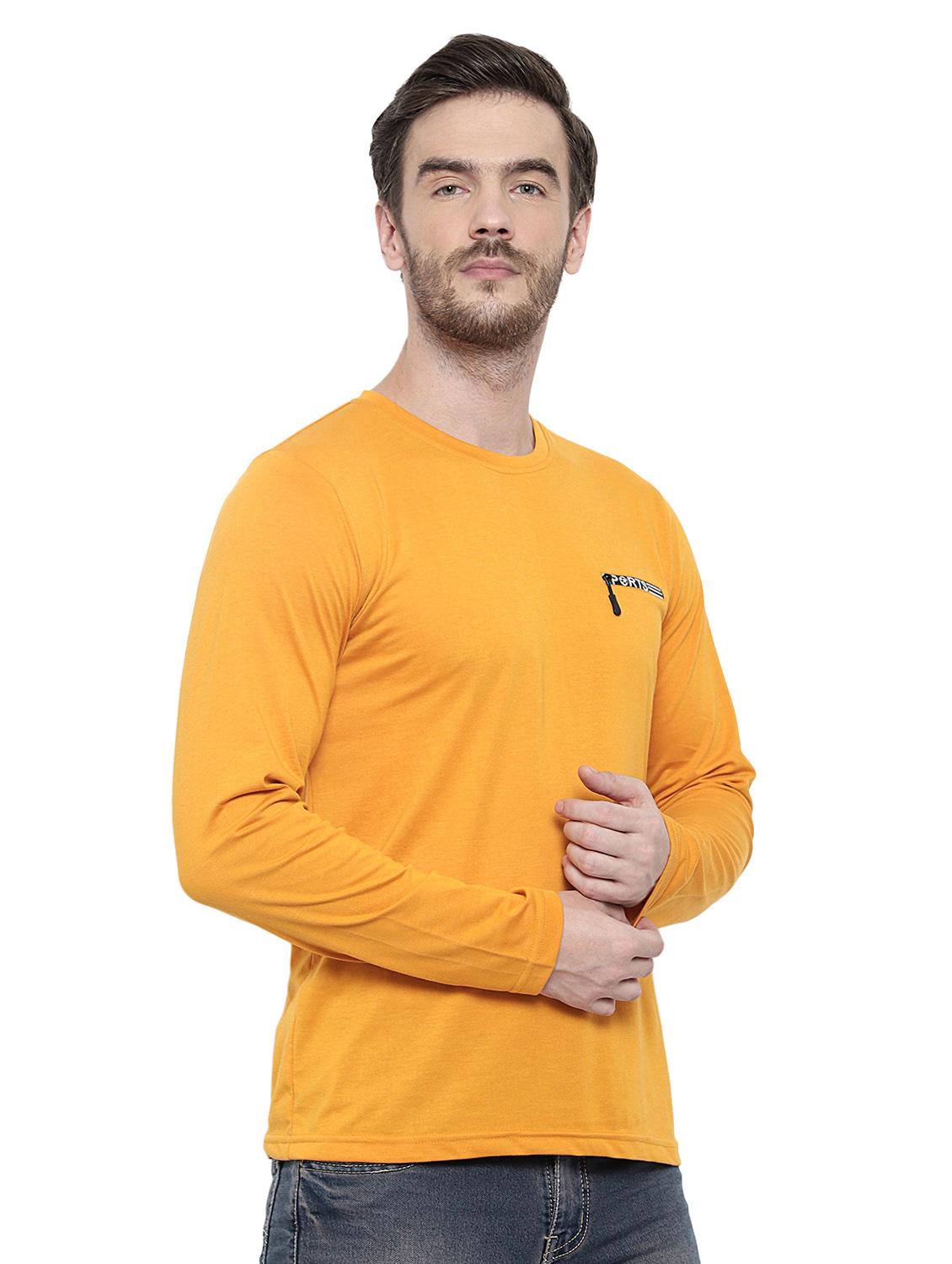 yellow solid pocket t-shirt - 17371192 - Zoom Image - 2