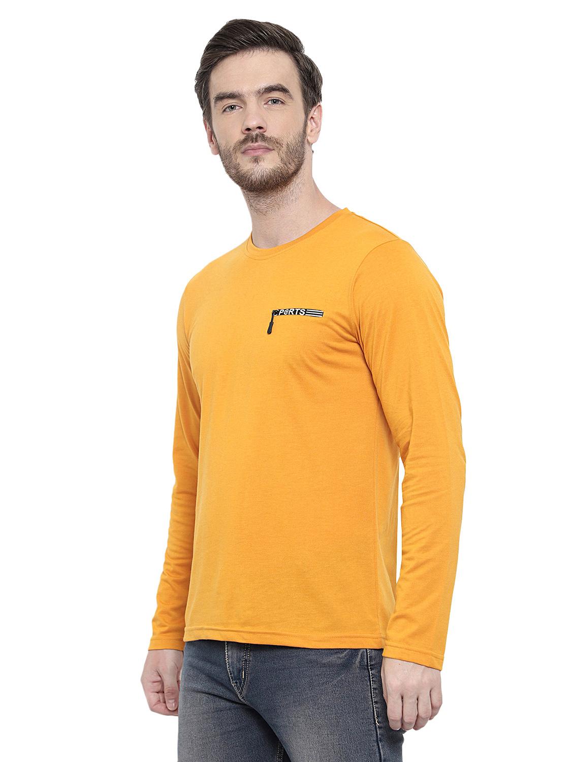 yellow solid pocket t-shirt - 17371192 - Zoom Image - 3