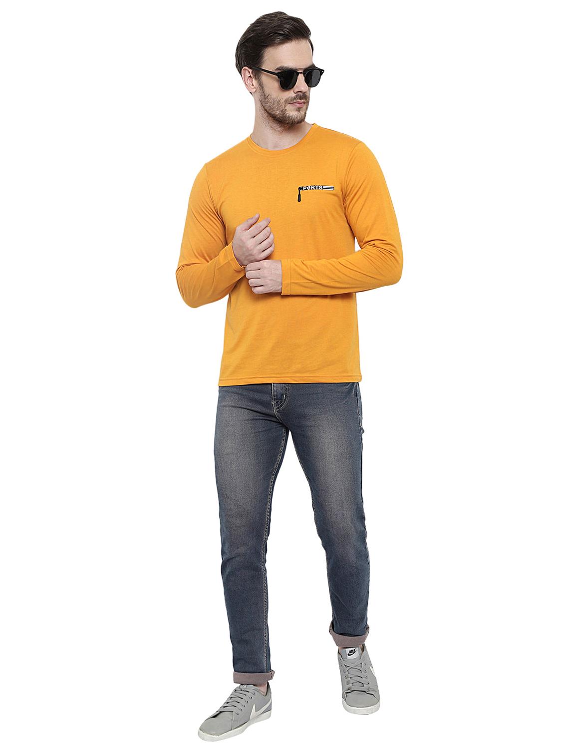 yellow solid pocket t-shirt - 17371192 - Zoom Image - 5