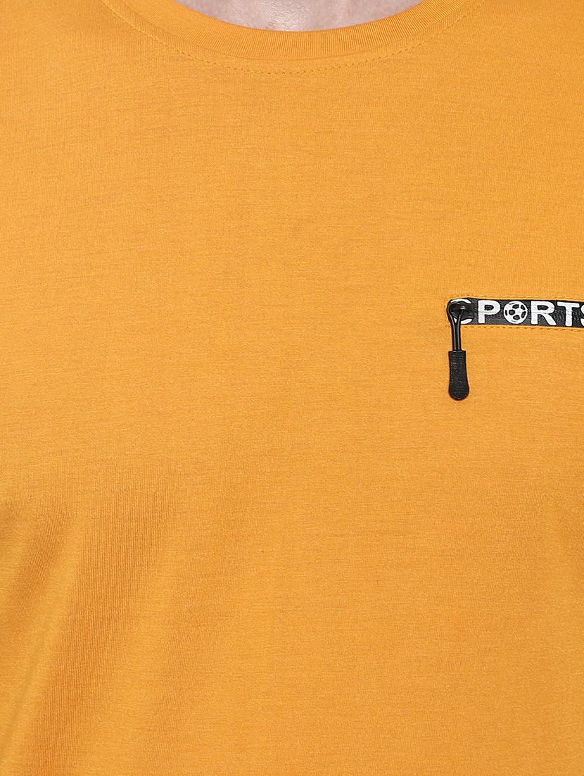 yellow solid pocket t-shirt - 17371192 - Zoom Image - 6